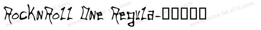RocknRoll One Regula字体转换